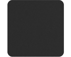 ASA Selection Onderzetters - Soft Leather - Charcoal - 10 x 10 cm - 4 Stuks