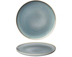 Asa Selection Ontbijtborden / Dessertborden - Breakfast Plate - Aardewerk Saisons - Denim Blauw, Vaatwasserbestendig, Oven En Magnetronbestendig - Ø 21 cm, 4 Stuks