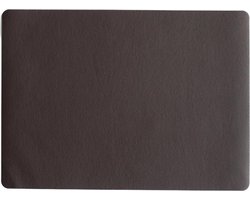 ASA Selection | Placemat | Leather Optic Fine | Rechthoekig | PVC - Lederoptiek | Donkerbruin | 46x33CM