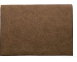 ASA Selection | Placemat | Vegan Leather | Rechthoekig | PU - Lederoptiek | Lichtbruin | 46x33CM