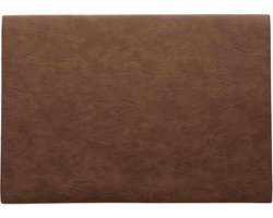 ASA Selection | Placemat | Vegan Leather | Rechthoekig | PU - Lederoptiek | Warm Bruin | 46x33CM