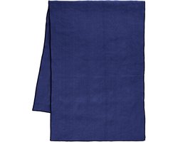 ASA Selection tafelloper Deep Blue, tafelkleed, halflinnen, blauw, 135 x 50 cm, 37782065