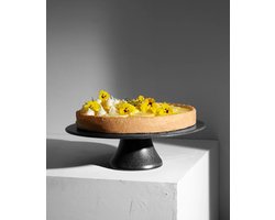 ASA - Taartplateau - IRON - Aardewerk - Mat zwart - 29cm