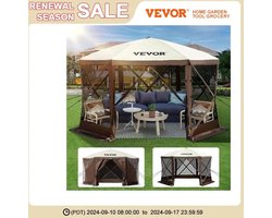 Asaam:-6 zijdige -Pop-Up-Camping Luifel Onderdak-Tuinhuis-Zonneschrem Tenten-Luifels Camping & Hiking