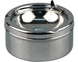 Asbak wind - Wind asbak - Asbak - Asbakken - Asbak RVS - Buiten asbak - Asbak voor buiten - Asbak buiten - Bar accessoires - Kroeg decoratie - Asbak zilver - Asbak met deksel - Draaiasbak - Asbakje - Cave & Garden