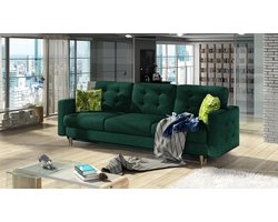 Asgard - Bank met slaapgedeelte slaapbank voor de woonkamer, scandinavisch, groen, Maxi Huis