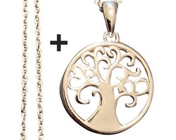 Ashanger levensboom- assieraad - design 925 sterling zilver - vulbaar (incl. vulset) - voor symbolische hoeveelheid crematie as