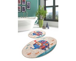 Asir - Badmat Set (2 stuks) - Multicolor - 50 x 60