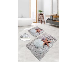 Asir - Badmattenset (2 stuks) - Veelkleurig - 60 x 100 cm