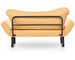 Asir - bankbed - slaapbank - Sofa - 2-zitplaatsen - Mosterd - 140 x 65 x 70 cm