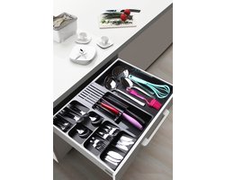 Asir - Bestekhouder - Grijs - 50 x 6,5 x 40 cm