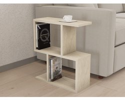 Asir - Bijzettafel - Travertijn - 45 x 17 x 51.4 cm