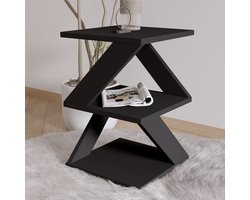 Asir - Bijzettafel - Zwart - 29,6 x 29,6 x 54,2 cm