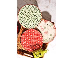 Asir bordenset (6 stuks) - multicolor - 20 x 20 cm