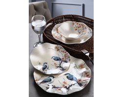 Asir - Dinerset (24-delig) - Veelkleurig - 25 x 25 x 2 cm