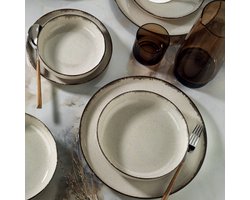 Asir - Dinerset (24 stuks) - Kaneel - 27x27x2,5 cm (L x D x H)