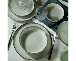 Asir - Dinerset - eetset - servies - 24-delig – groen