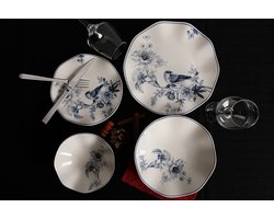 Asir - Dinerset - eetset - servies (24 stuks) - Multicolor
