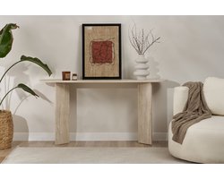 Asir - Dressoir - Travertijn - 150 x 35 x 75 cm - 100% melamine gecoat spaanplaat