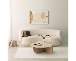 Asir - Koffietafel - Travertijn 90 x 90 x 35 cm