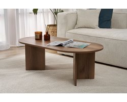 Asir - Koffietafel - Walnoot - 119 x 60 x 40 cm