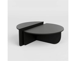 Asir - Koffietafel - Zwart - 90 x 30 x 60