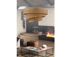 Asir - Kroonluchter - Beige - 40 x 40 x 72 cm