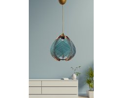 Asir - Kroonluchter - Blauw - 70 x 30 x 30 cm