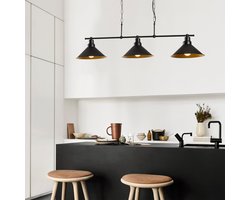 Asir - Kroonluchter - Zwart - 108 x 24 x 55 cm