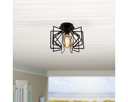 Asir - Kroonluchter - Zwart - 26 x 26 x 20 cm