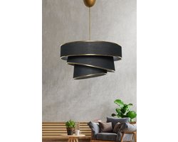 Asir - Kroonluchter - Zwart goud - 40 x 72 x 40