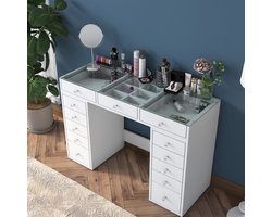 Asir Make-uptafel, wit – 120 x 44,5 x 79,8 cm