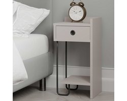 Asir - Nachtkastje - Lichte Mokka - 32 x 30 x 61 cm