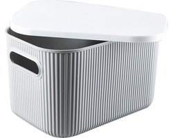 Asir - Opbergdoos - Grijs - 16,5 x 27 x 18,7 cm