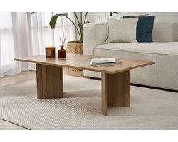 Asir - Salontafel - Eik - 100% melamine gecoat spaanplaat - 119 x 60 x 40 cm