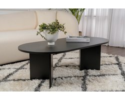 Asir - Salontafel - Hout Zwart - 119 x 60 x 40 cm (L x B x H)