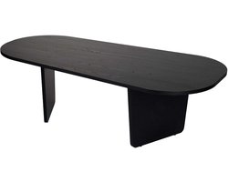 Asir Salontafel ovaal - Zwart - 130 x 65 x 40 cm