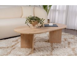 Asir - Salontafel - Saffier Eiken - 119 x 60 x 40 cm (L x B x H)