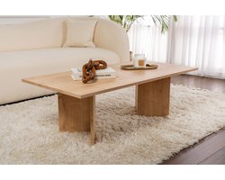 Asir - Salontafel - Saffier Eikenhout - 100% melamine gecoat spaanplaat - 119 x 60 x 40 cm