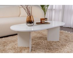 Asir - Salontafel - Wit - 119 x 60 x 40 cm (L x B x H)