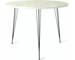Asir-tafel. 100% GEMELAMINEERDE SPAANPLAAT. Dikte: 18 mm. Metalen poten. Breedte: 90 cm Hoogte: 75 cm Diepte: 90 cm