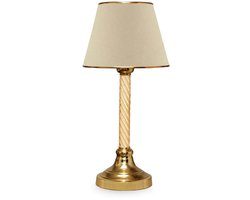 Asir - Tafellamp - Beige, Goud - 31 x 31 x 27