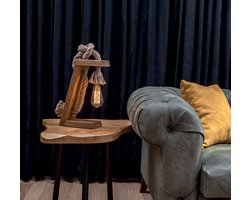 Asir - Tafellamp - Bruin Goud - 20 x 10 x 35 cm