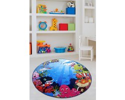 Asir - Tapijt - Veelkleurig 100cm - Antibacterieel - Antislip