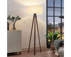Asir - Vloerlamp - Beige - 21 x 38 x 140 cm