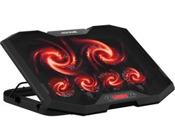 ASOME K9 Laptop Standaard - Laptop Cooler - Laptopstandaard - 12" - 17 Inch - Verstelbaar - 6 Ventilatoren