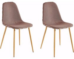 Aspen-Stoel - Bruin - Set van 2