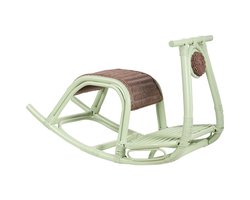 ASPRIA - Schommelstoel - Lichtgroen - Rotan