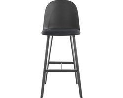 Asta-Barkruk - Grijs PU - Set van 2