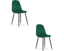 ASTI stoel - donkergroen fluweel x 2